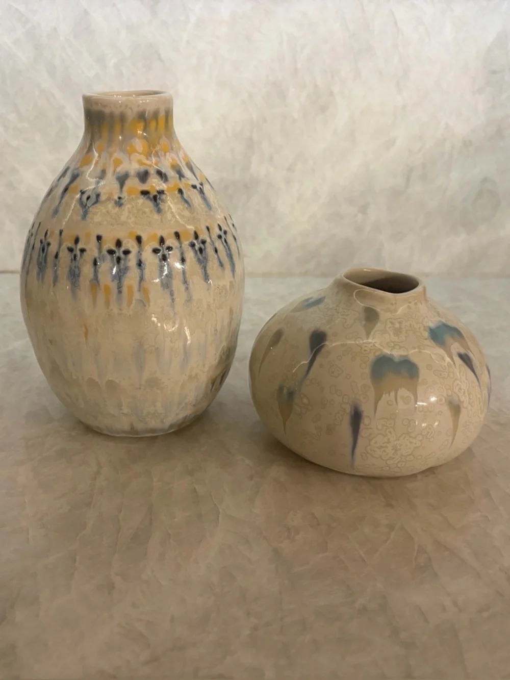 Pottery Barn Ceramic Bud Vases, Set of 2, LIKE NEW